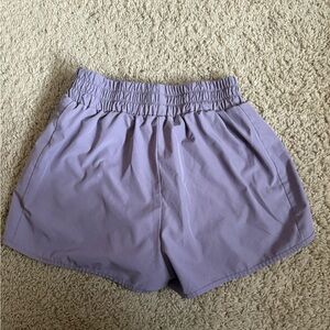 Women's Athletic Shorts in Light Purple